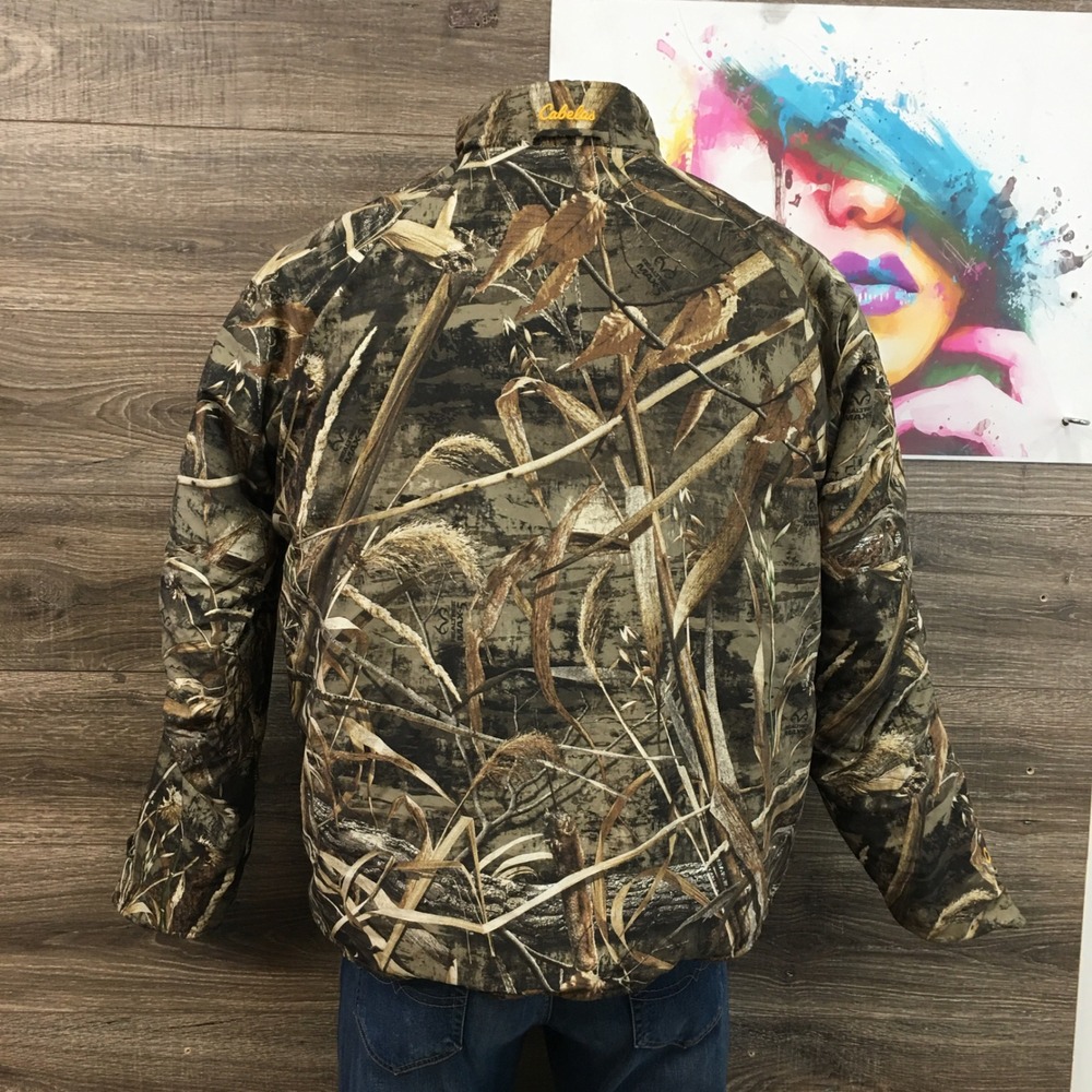 Cabelas Mens Camo Realtree Reversible Insulated Jacket Hunting Fishing XL TG‎ - Picture 4 of 12
